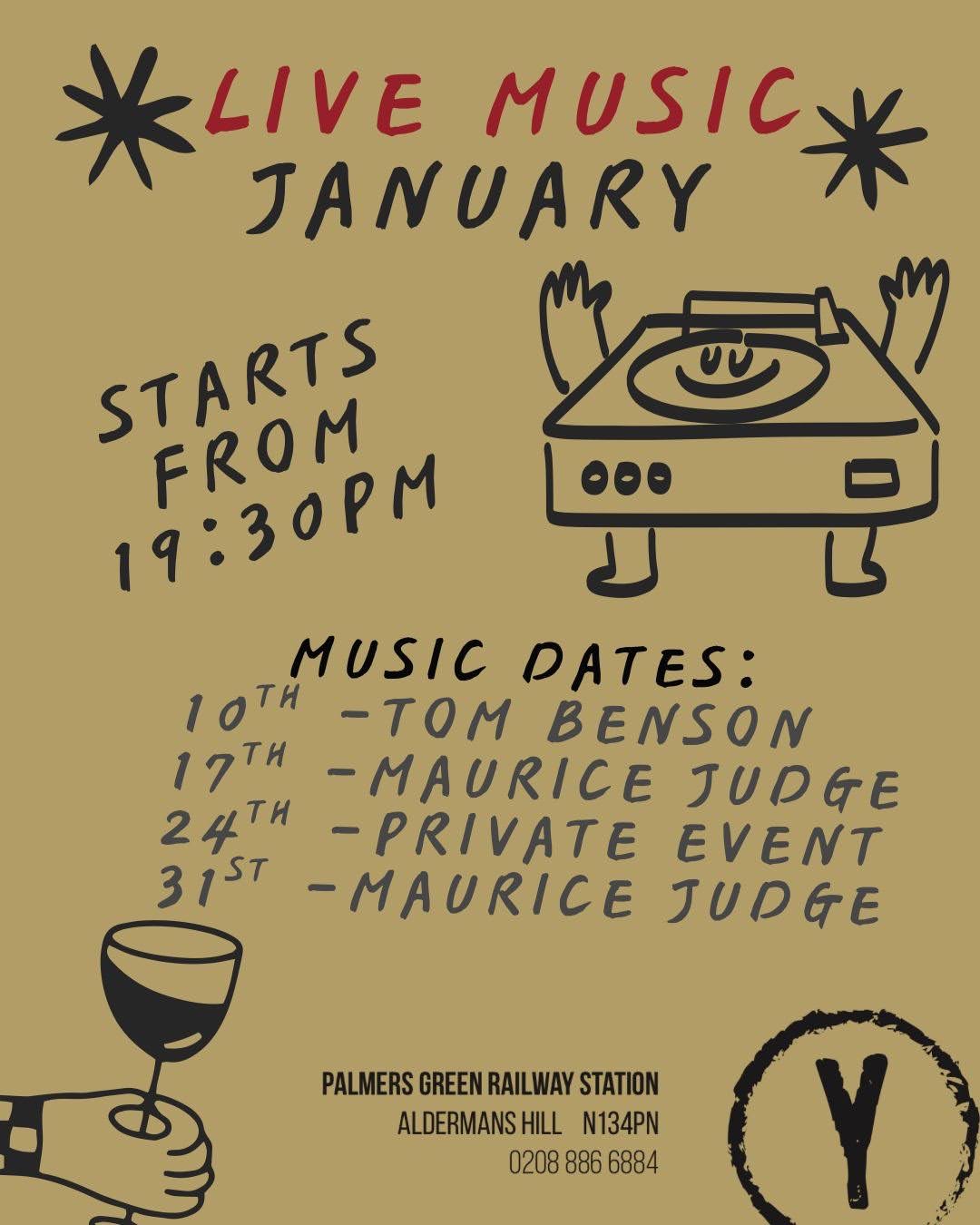 Live Music at The Yard - January 2026